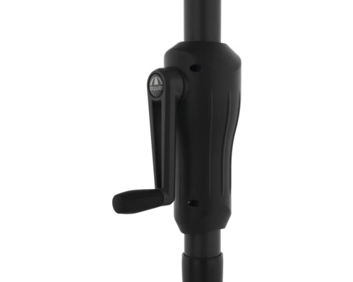 Doppler Logo op het slinger mechanisme van een parasol