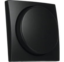 Zwarte vierkante inbouwspot voor wand met ronde uitsparing