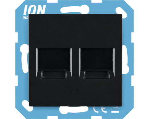 Dubbele netwerkaansluiting voor wandmontage