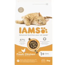 Iams kattenvoer met verse kip voor katten vanaf 1 jaar, 3 kilogram