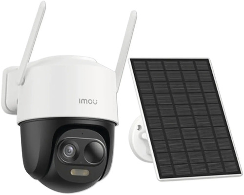 Beveiligingscamera met zonnepaneel voor buiten