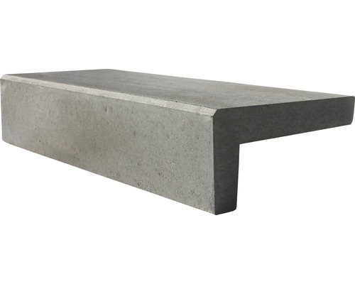 Beton hoektrede grijs 130 x 18 x 32 cm-0