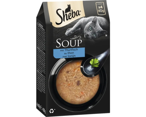 Sheba Soup Kattenvoeding met tonijn, 4 keer 40 gram