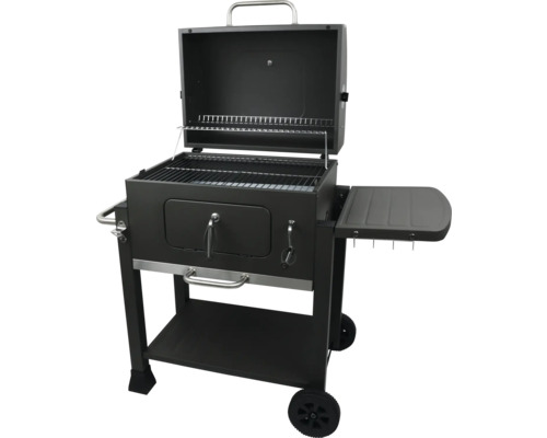 Houtskoolbarbecue met opbergruimte en wielen