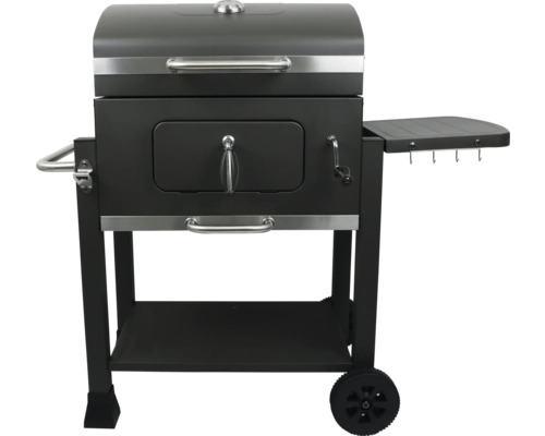 Houtskoolgrill met opbergruimte en wielen