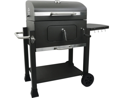 Houtskoolgrill met opbergruimte en wielen