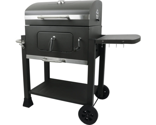 Houtskoolgrill met opbergruimte en wielen