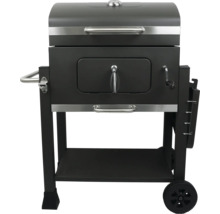 Houtskoolbarbecue met deksel, deur en opbergruimte