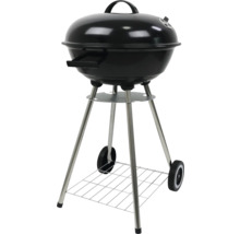 Kogelbarbecue met deksel, temperatuurweergave en opbergrek