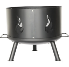 Vuurkorf van metaal met vlammotief