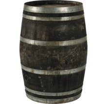 Houten vat met metalen banden