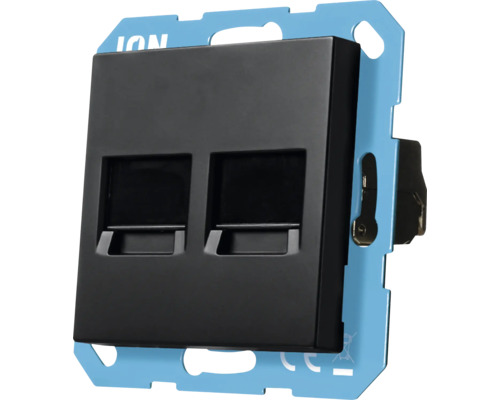 Dubbele datadoos voor dataoverdracht in het thuis- of kantoornetwerk