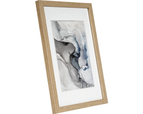 Ingelijste afbeelding met abstract motief en passe-partout