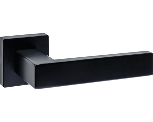 Zwarte metalen deurklink