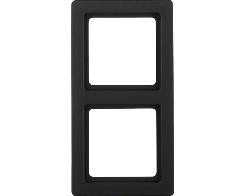 BERKER Q1 Afdekraam 2-voudig antraciet 10126086 Dubbel frame voor schakelaars en stopcontacten