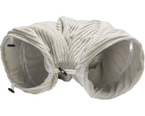 Kattentunnel van ribstof met drie openingen