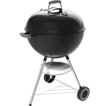 Bolbarbecue met deksel, wielen en opbergrek