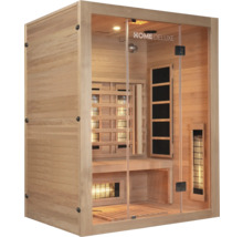 Houten infraroodsauna met glazen deur