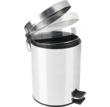 Metalen pedaalemmer met open deksel