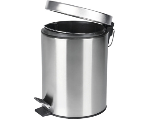 Stalen pedaalemmer met open deksel