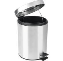 Metalen pedaalemmer met open deksel