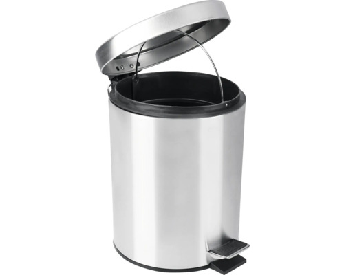 Metalen pedaalemmer met open deksel