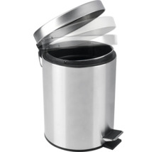 Metalen pedaalemmer met open deksel