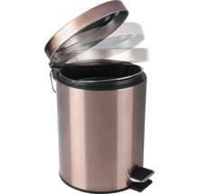 Metalen pedaalemmer met open deksel