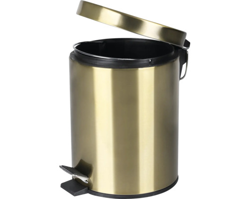 Metalen pedaalemmer met open deksel