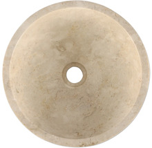 Ronde waskom van steen met afvoer