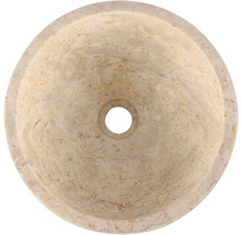 Opzetwastafel van marmer met rond ontwerp