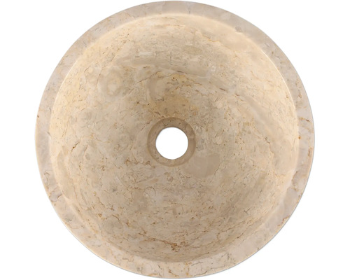 Opzetwastafel van marmer met rond ontwerp