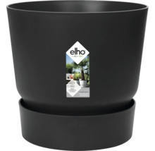 Zwarte bloempot met irrigatiesysteem