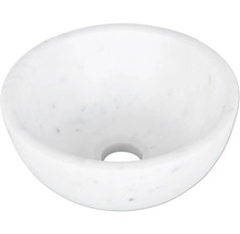 Opzetwastafel van marmer in ronde vorm