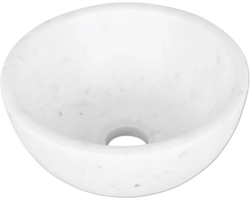 Opzetwastafel van marmer in ronde vorm