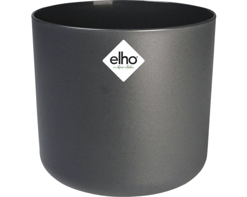 ELHO Bloempot B.for Soft, rond, antraciet, Ø 16 x 15 cm Elho plantenpot