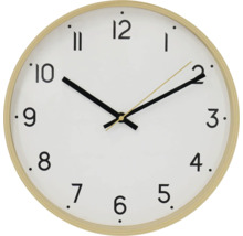 Wandklok met ronde lijst en wijzerplaat