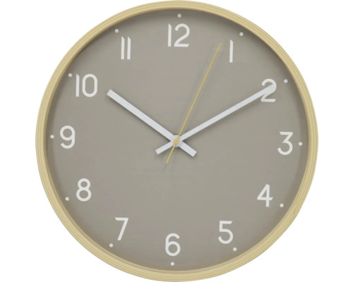 Ronde wandklok met wijzerplaat en tijdweergave