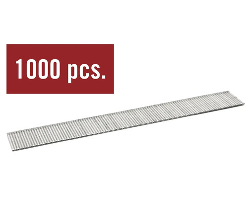 Strips nagels in het magazijn met de aanduiding 1000 stuks
