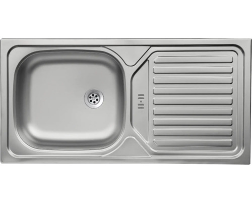 Roestvrijstalen spoelbak met afdruiprek