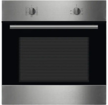 Roestvrijstalen inbouwoven met temperatuurregelaar en functiekeuzeschakelaar