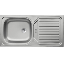 Spoelbak van roestvrij staal met afdruiprek