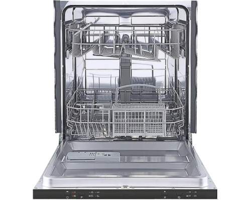 Open vaatwasser met rekken voor borden en bestek