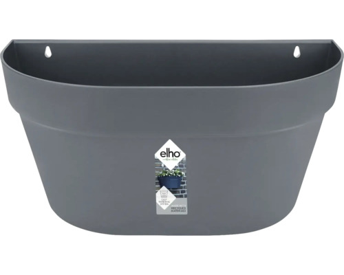 Grijze Elho plantenbak voor wandmontage