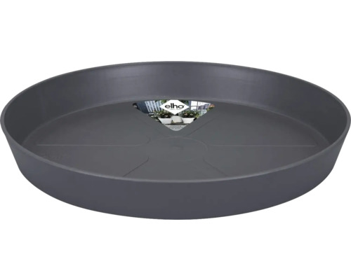 ELHO Plantenschotel Urban loft kunststof antraciet Ø 17 cm Grijze schotel voor bloempotten