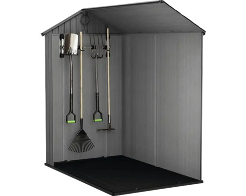 Tuinhuis met tuingereedschap voor het opbergen van gereedschap