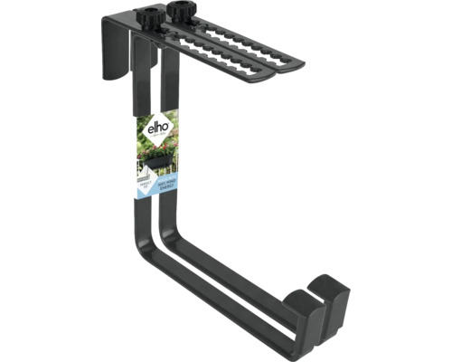 ELHO Balkonhaak Barcelona metaal antraciet Metalen balkonbakhouder met stelschroeven