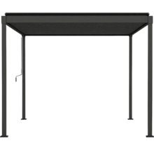 Vrijstaande aluminium pergola met lamellendak en slinger
