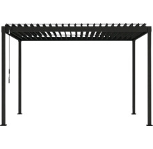 Vrijstaande pergola van metaal met lamellendak voor de tuin