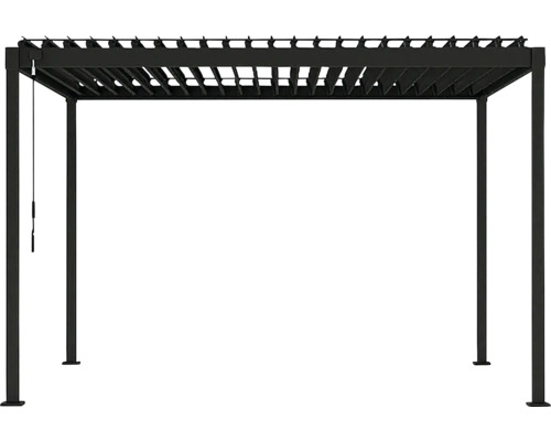 Vrijstaande pergola van metaal met lamellendak voor de tuin